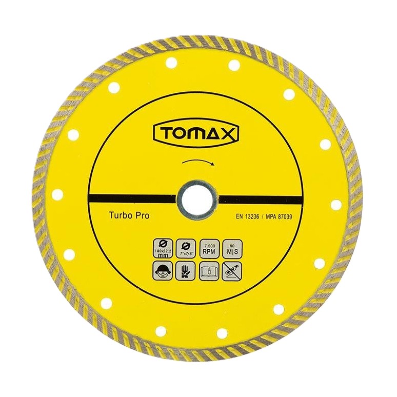 TOMAX TURBO ELMAS KESİCİ 115MM (SARI)